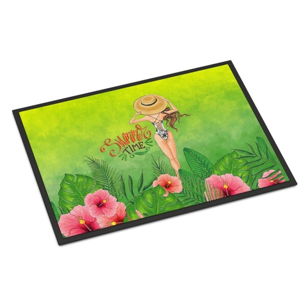 Carolines Treasures 24 x 36 in. Summer Time Lady in Swimsuit Indoor or Outdoor Mat BB7455JMAT - main